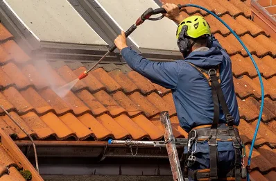 Démoussage et hydrofuge de toiture au Perrey
